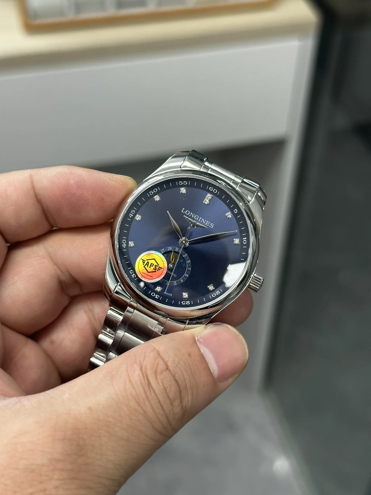 Longines Master Collection — photographed off the sweep