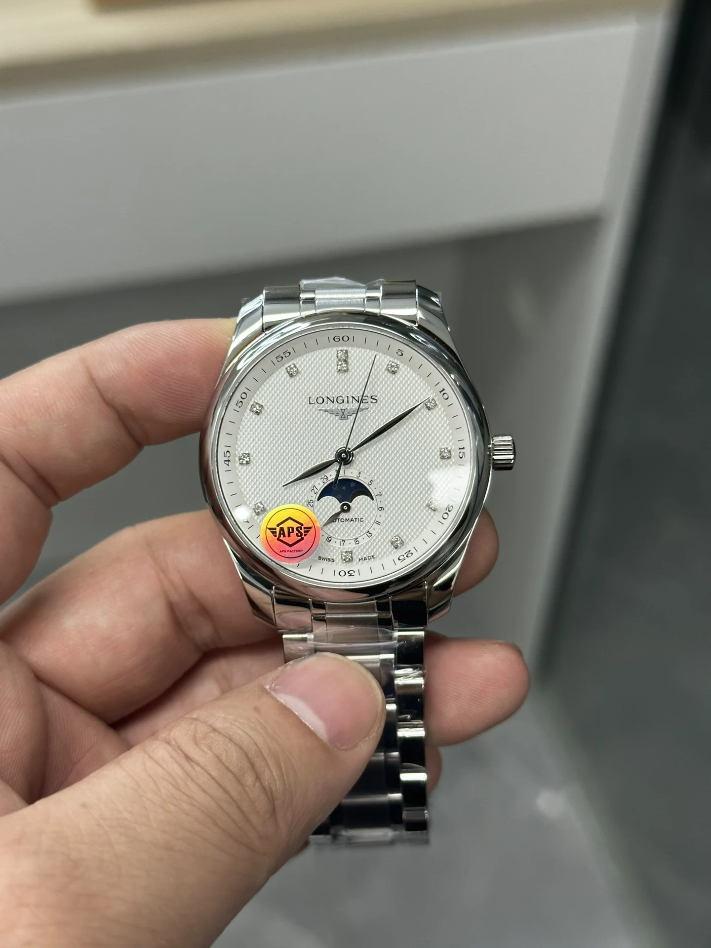 Longines Master Collection — photographed off the sweep