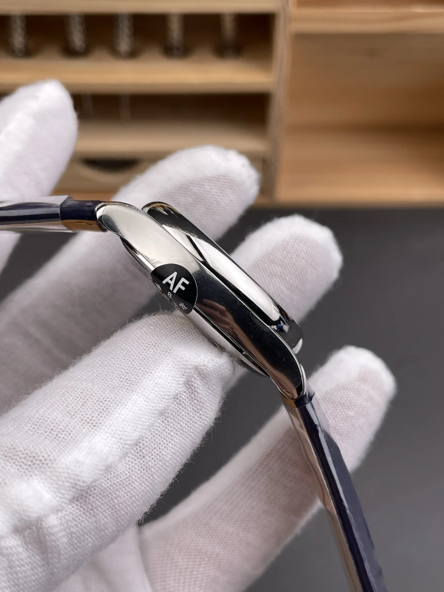 Longines Master Collection Moon Phase 34mm — photographed off the sweep