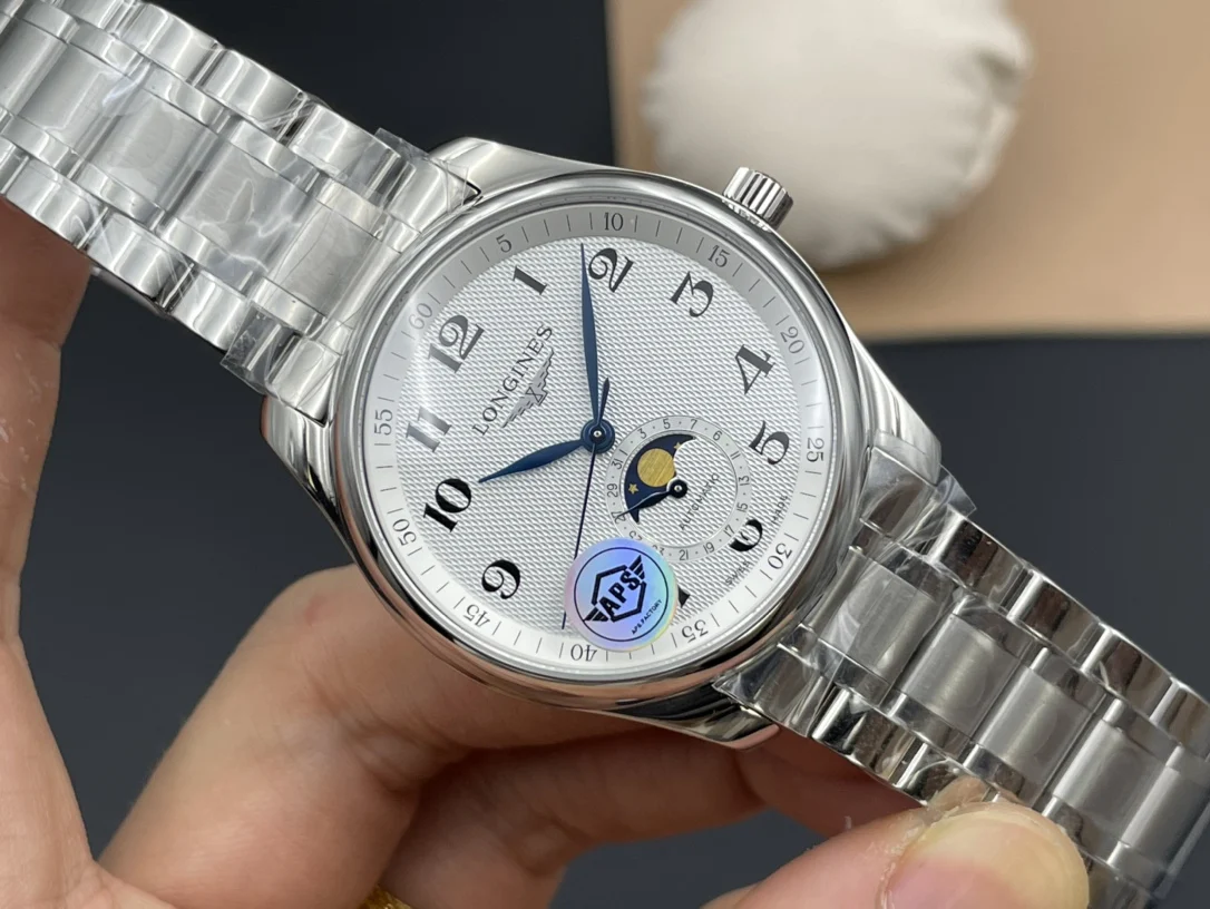 Longines Master Collection Moon Phase — photographed off the sweep