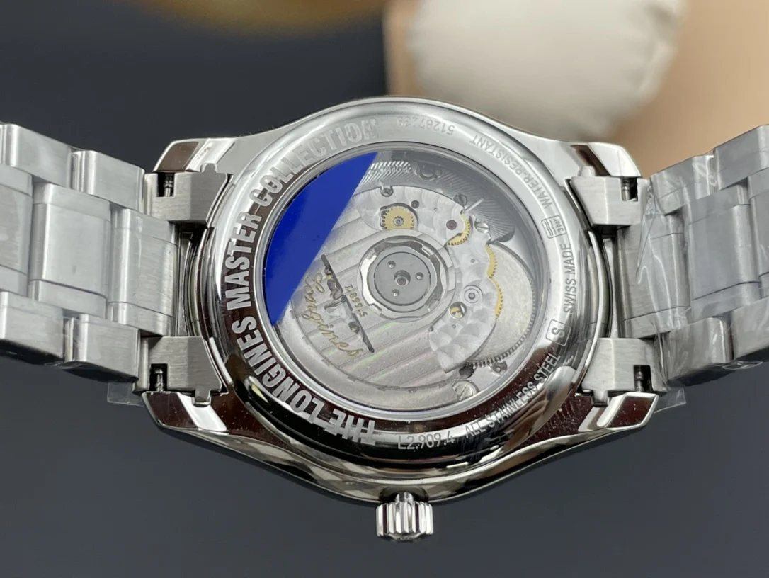 Longines Master Collection Moon Phase — photographed off the sweep