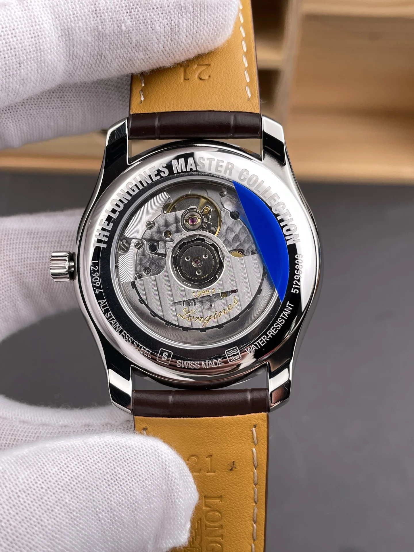 Longines Master Collection Moon Phase 40mm — photographed off the sweep