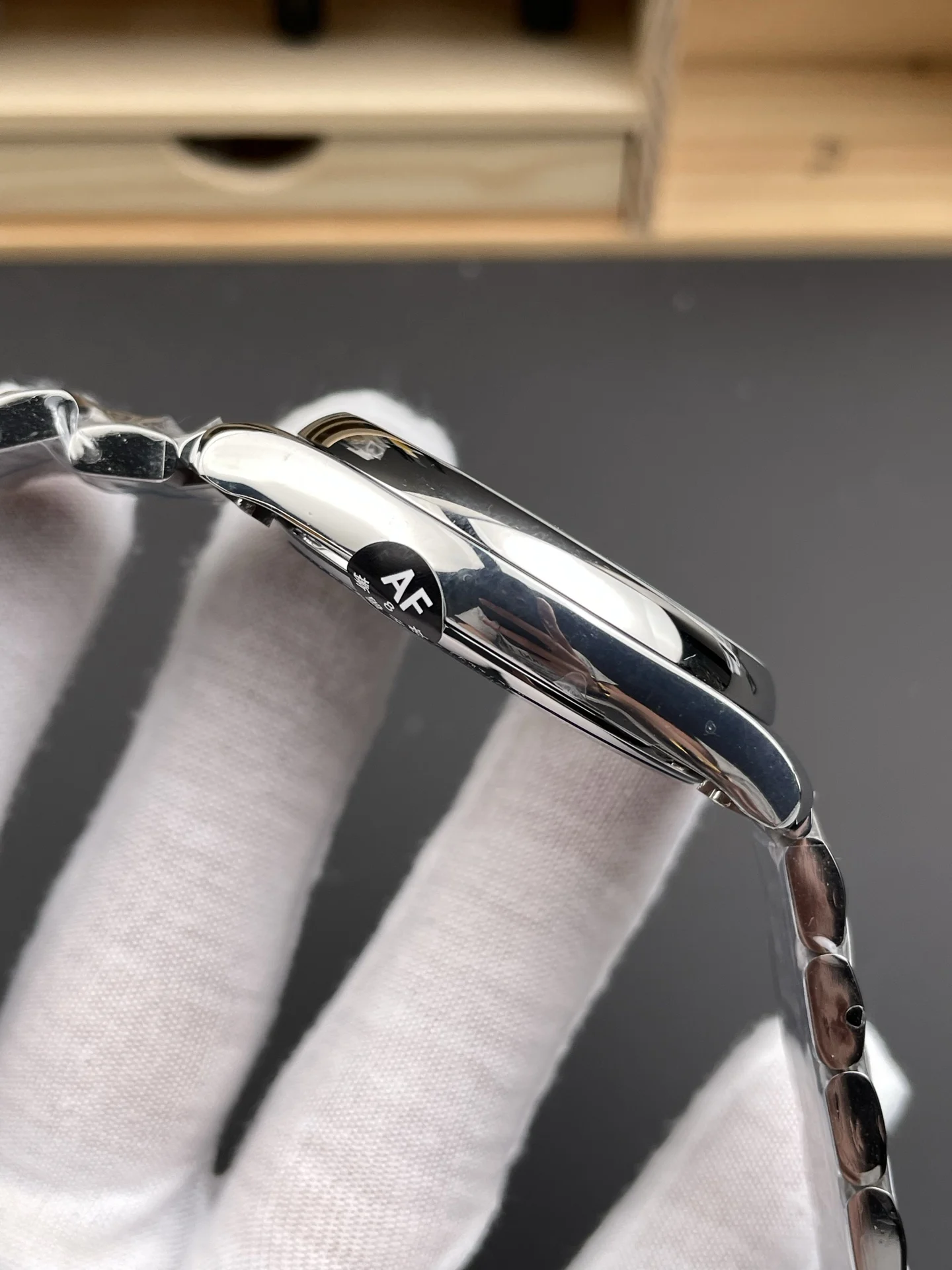 Longines Master Collection Moon Phase 42mm — photographed off the sweep