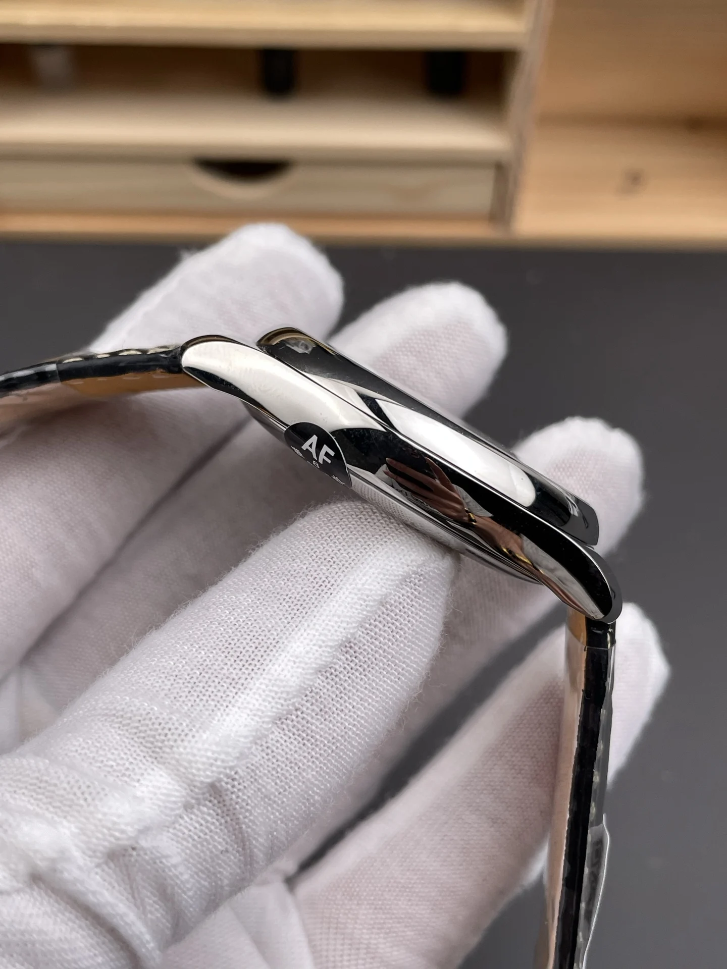 Longines Master Collection Moon Phase 42mm — photographed off the sweep