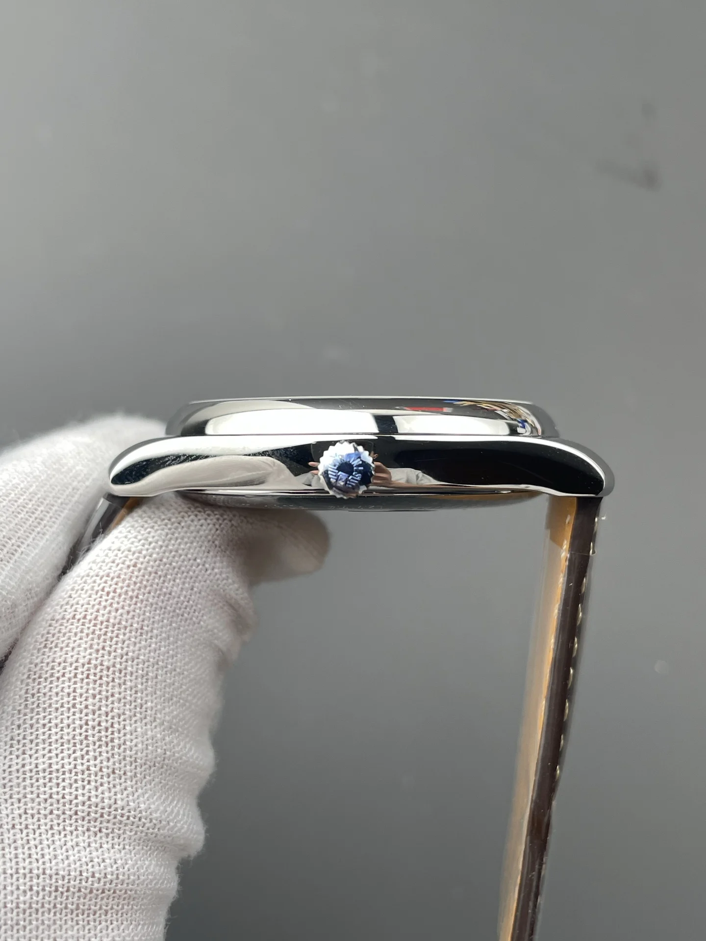 Longines Master Collection Moon Phase 42mm — photographed off the sweep