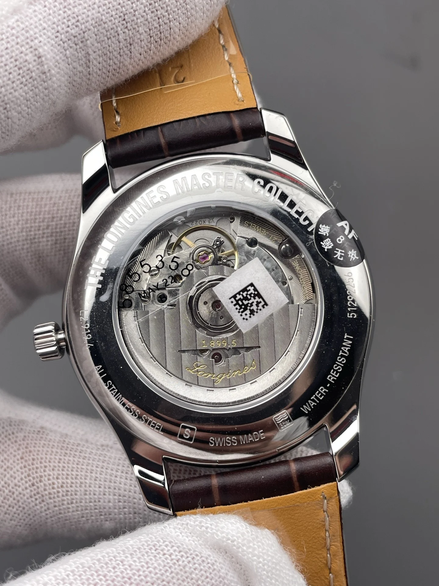 Longines Master Collection Moon Phase 42mm — photographed off the sweep