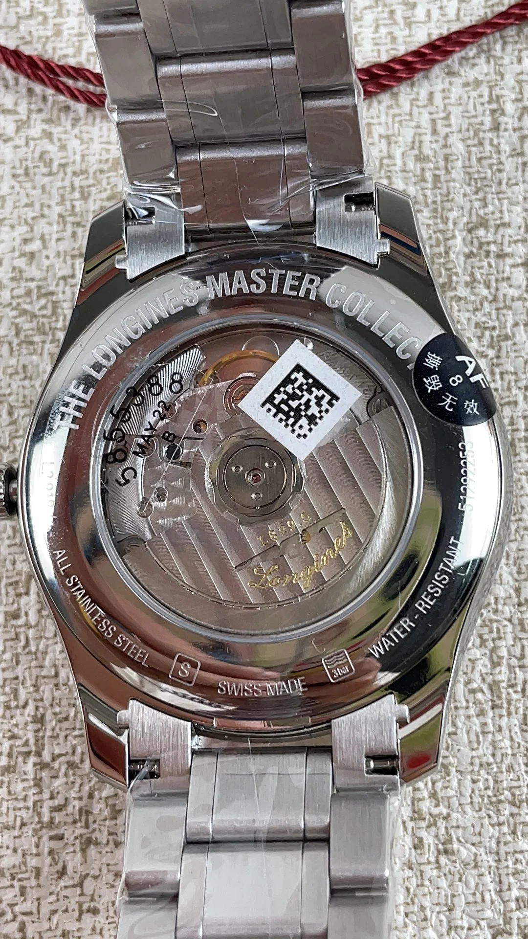 Longines Master Collection Moon Phase 42mm — photographed off the sweep