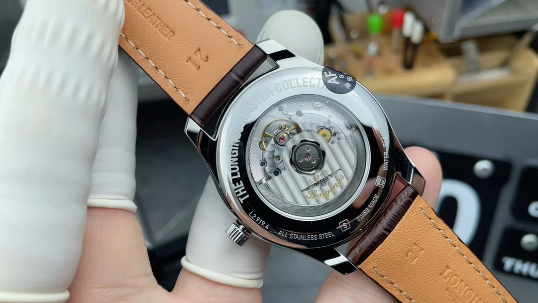 Longines Master Collection Moon Phase 42mm — photographed off the sweep