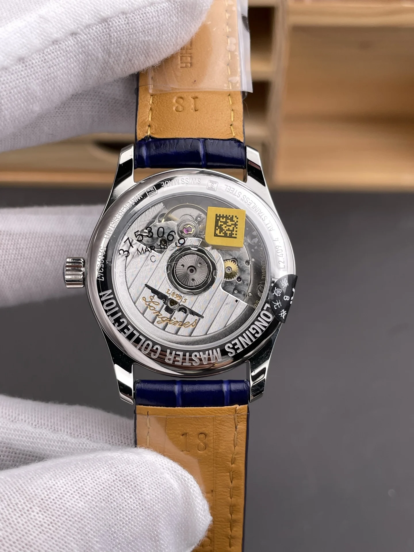 Longines Master Collection Moon Phase Diamond-Set 34mm — photographed off the sweep