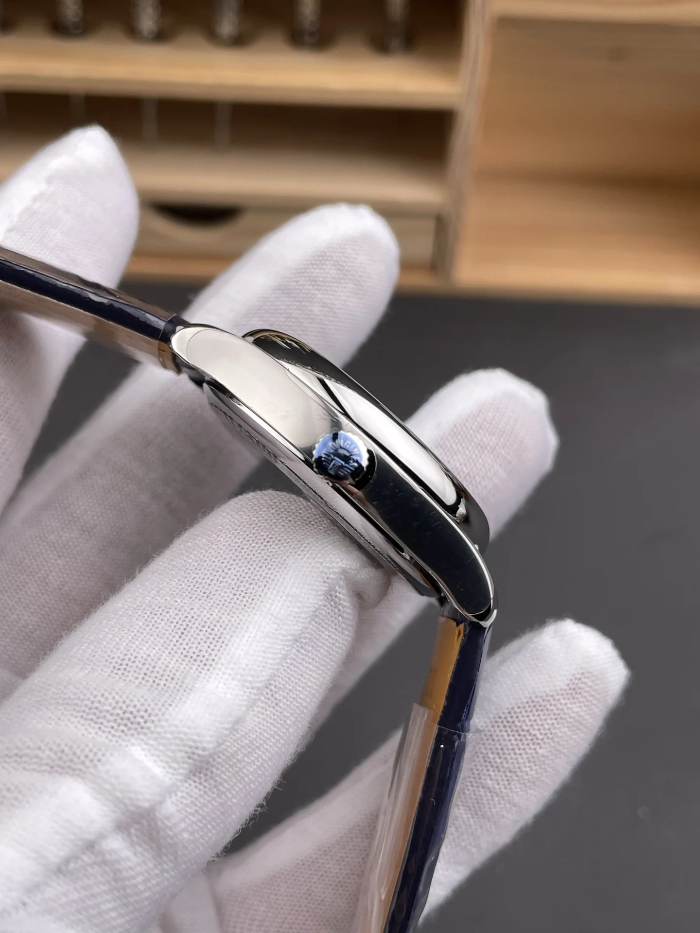 Longines Master Collection Moon Phase Diamond-Set 34mm — photographed off the sweep