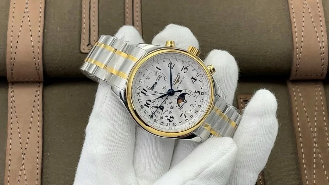 Longines Master Collection Moon Phase Steel Blue Dial 42mm
