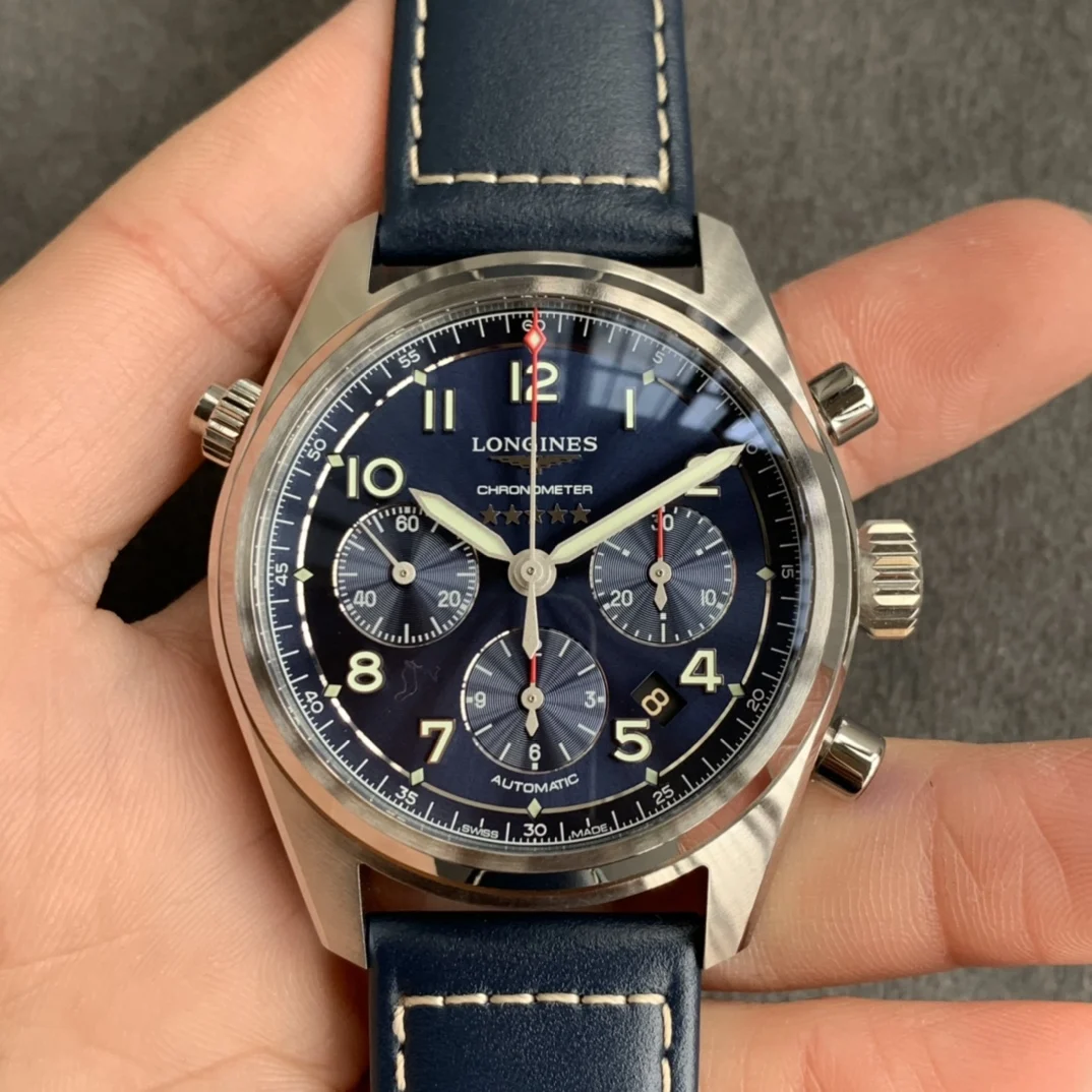 Longines Master Collection Moon Phase Steel Blue Dial 42mm
