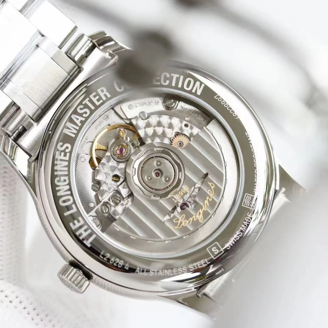 Longines Master Collection Moon Phase Steel — photographed off the sweep