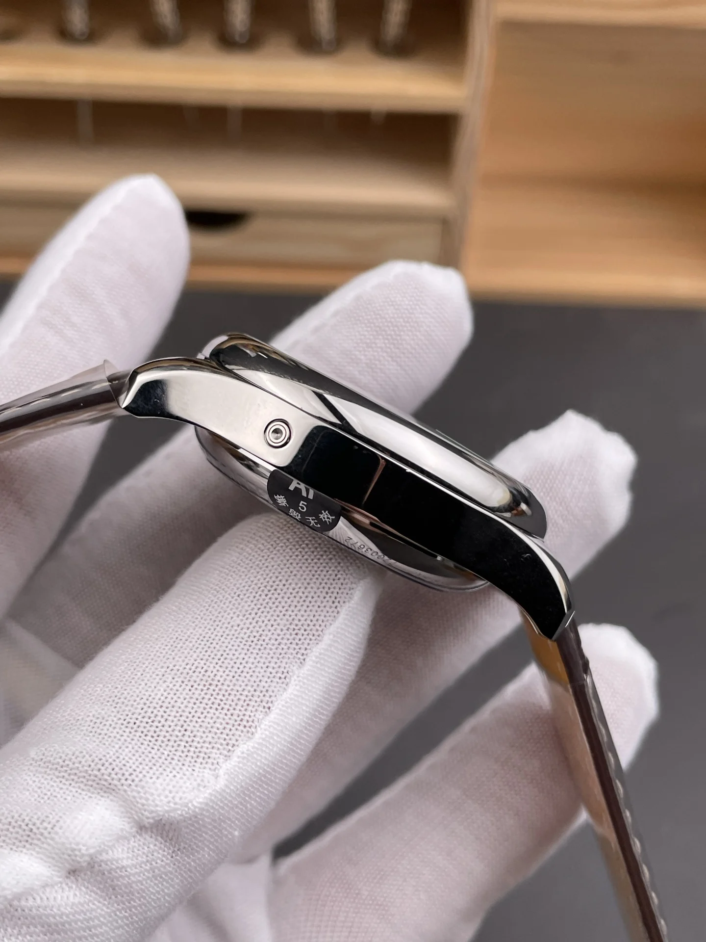 Longines Master Collection Moon Phase White Dial — photographed off the sweep