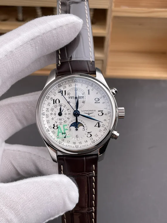 Longines Master Collection Moon Phase White Dial