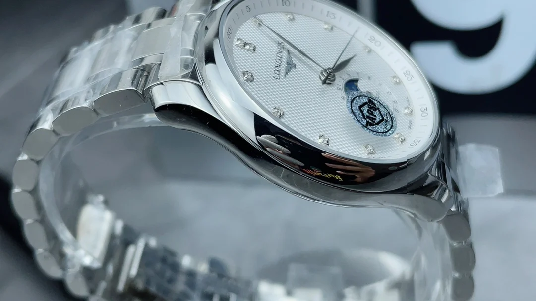 Longines Master Collection Moon Phase — photographed off the sweep