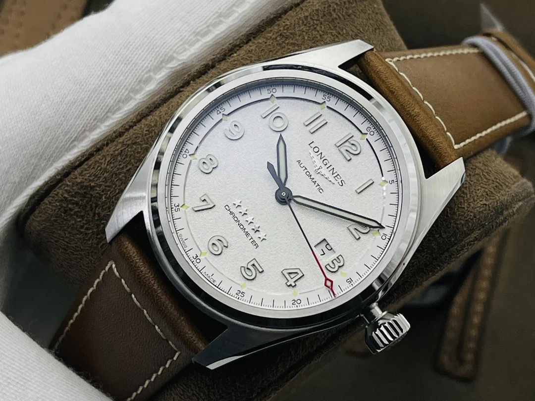 Longines Master Collection Steel Blue Dial 40mm — photographed off the sweep