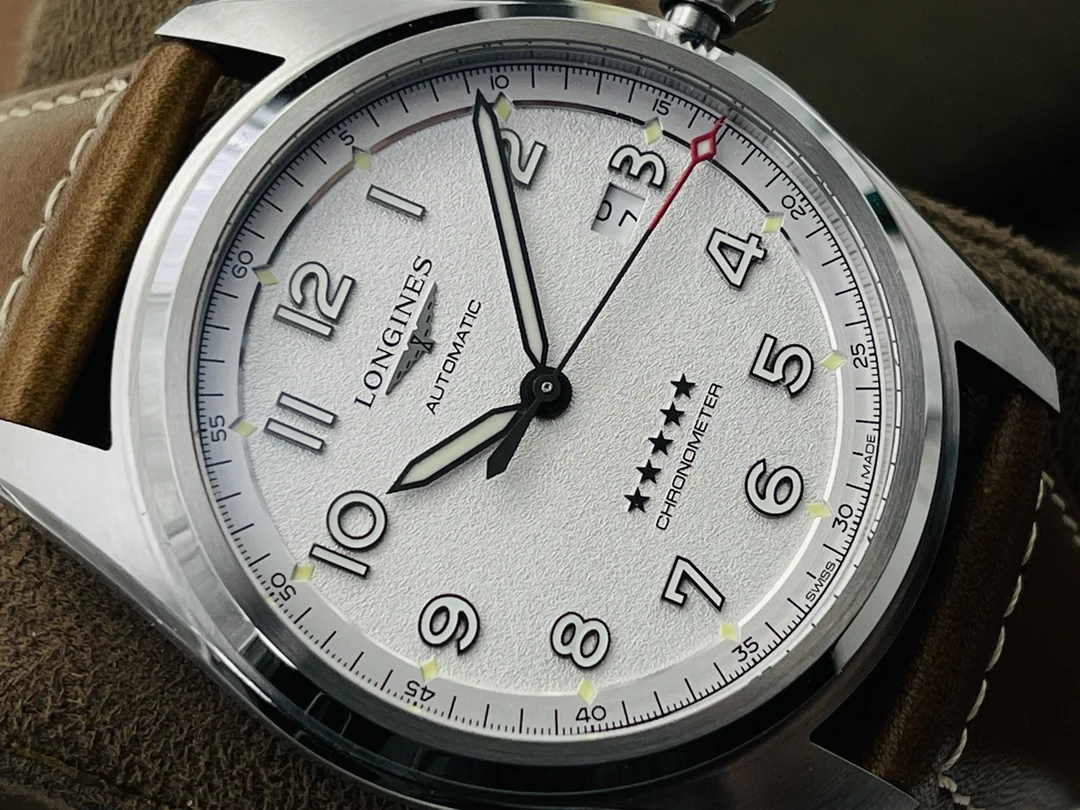 Longines Master Collection Steel Blue Dial 40mm — photographed off the sweep