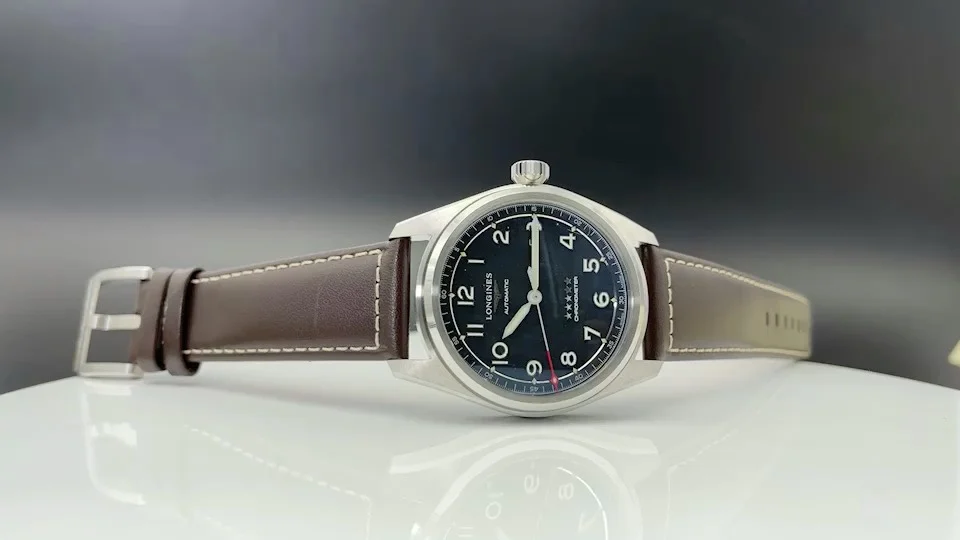 Longines Master Collection Steel Blue Dial 40mm — photographed off the sweep