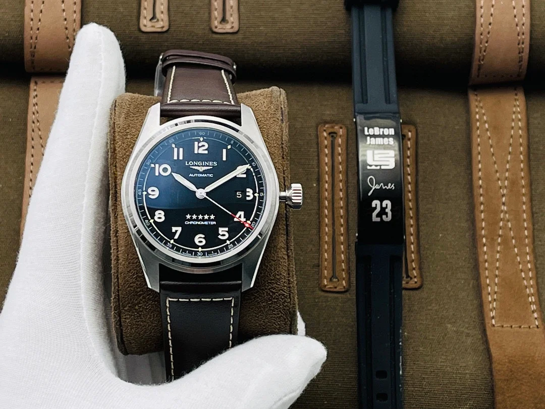 Longines Master Collection Steel Blue Dial 40mm — photographed off the sweep