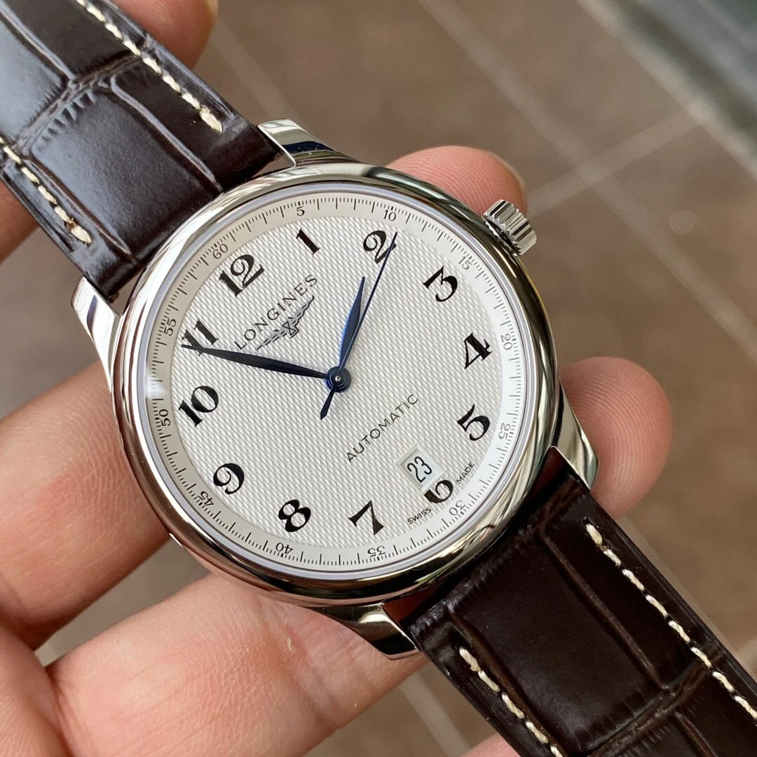 Longines Master Collection Steel Silver Dial 38.5mm — photographed off the sweep