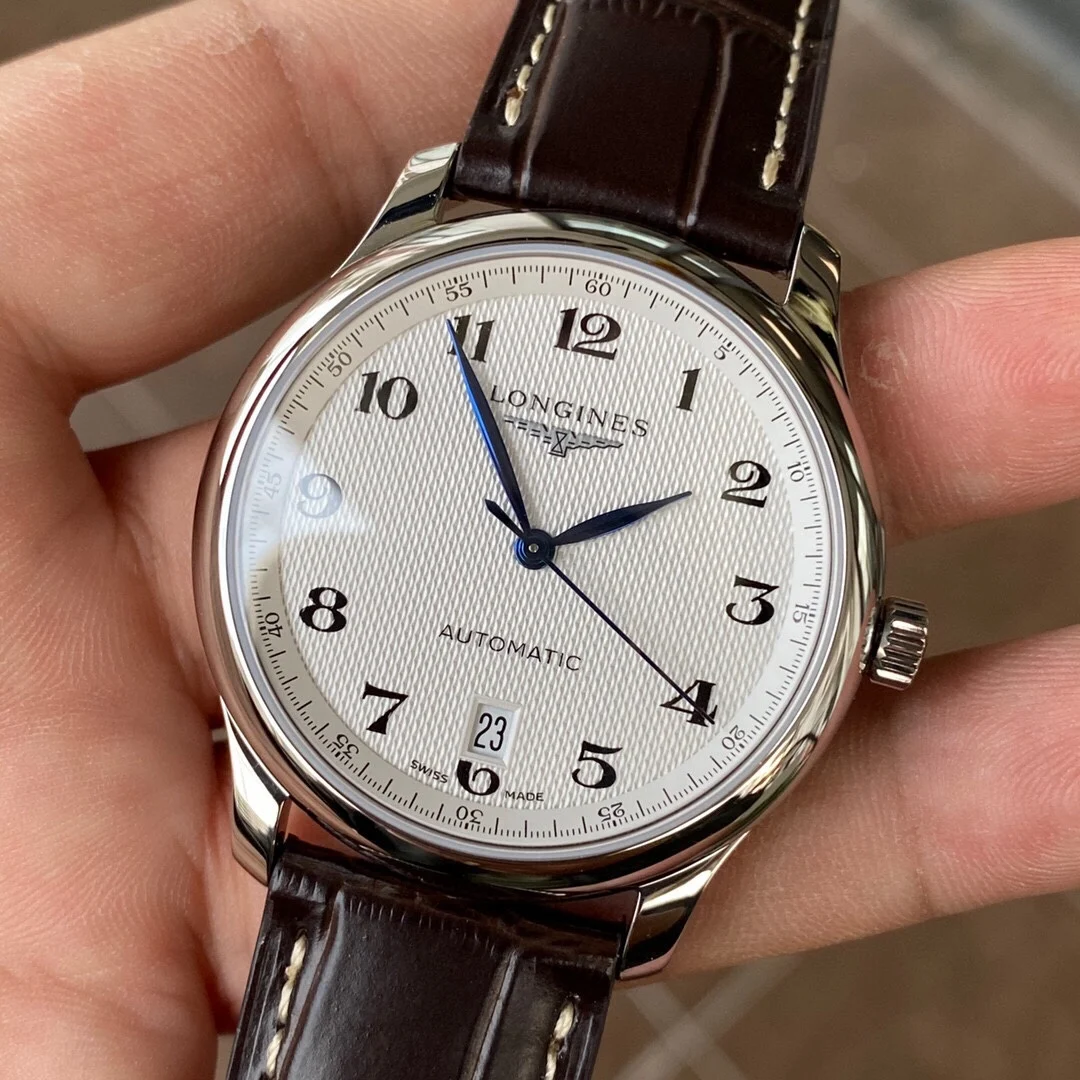 Longines Master Collection Steel Silver Dial 38.5mm — photographed off the sweep