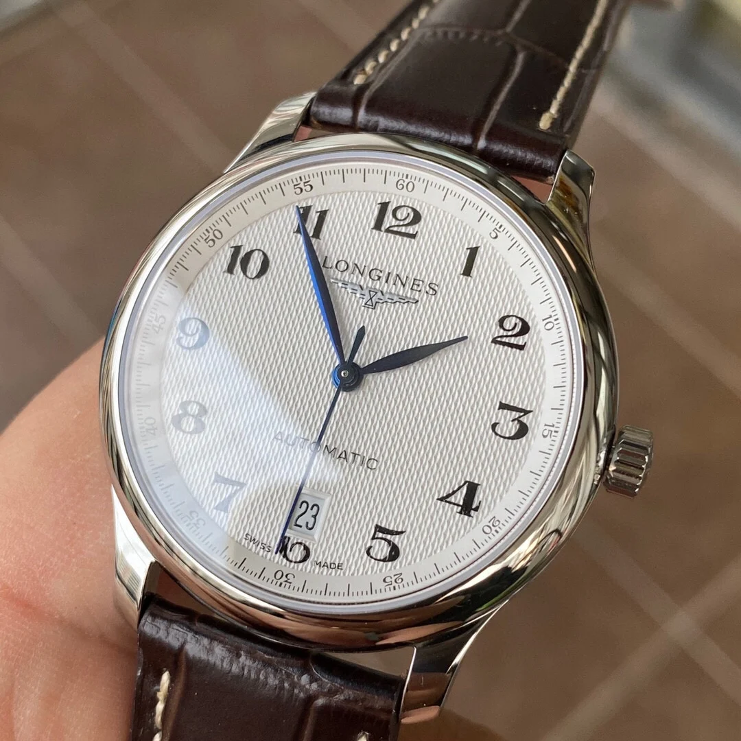 Longines Master Collection Steel Silver Dial 38.5mm — photographed off the sweep