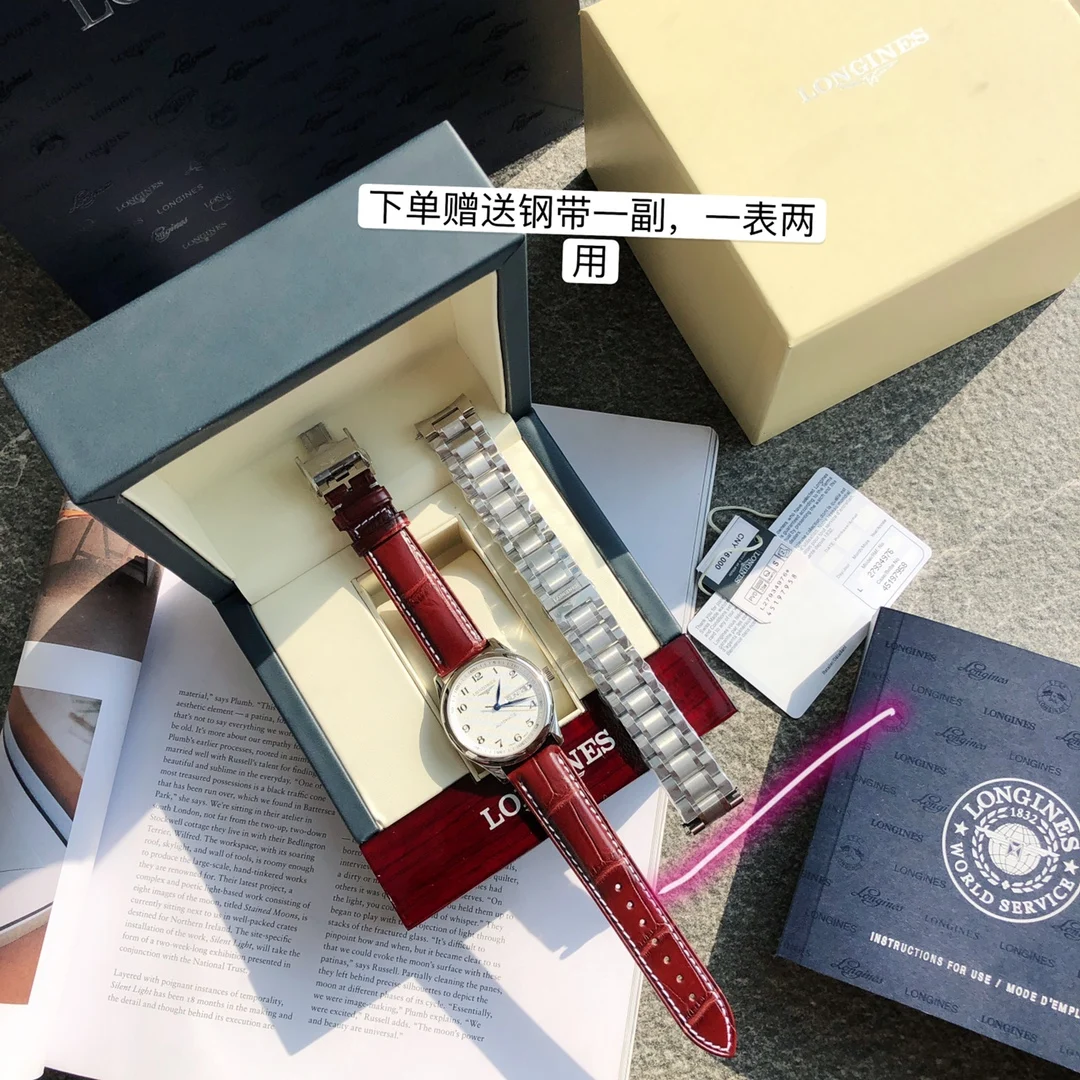 Longines Master Collection Steel Silver Dial Diamond-Set 40mm