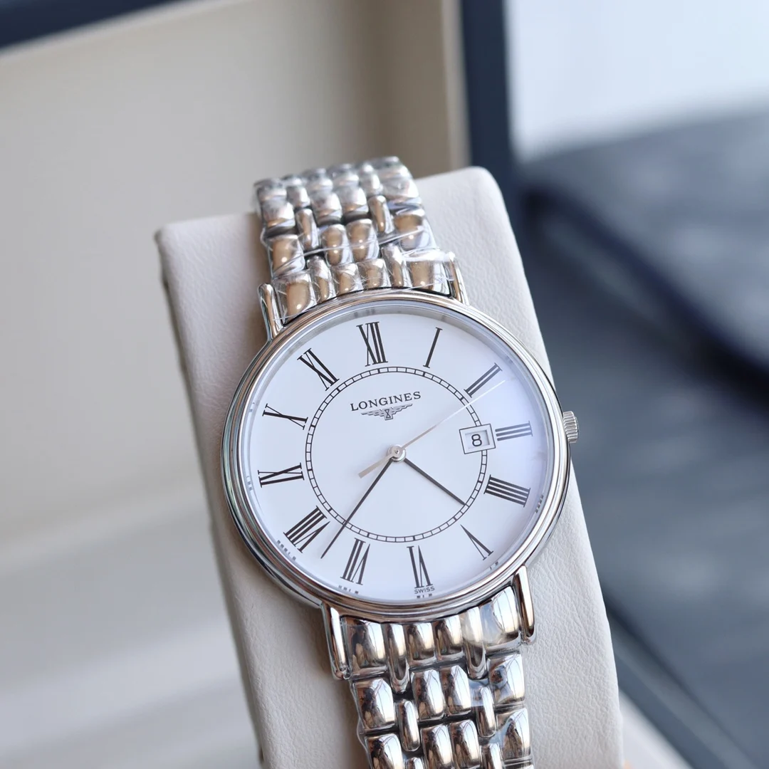 Longines Master Collection Steel White Dial 38.5mm — photographed off the sweep