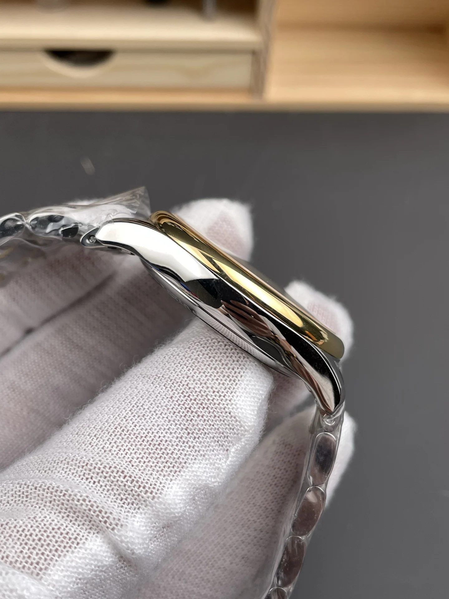 Longines Master Collection Two-Tone Diamond-Set 40mm — photographed off the sweep