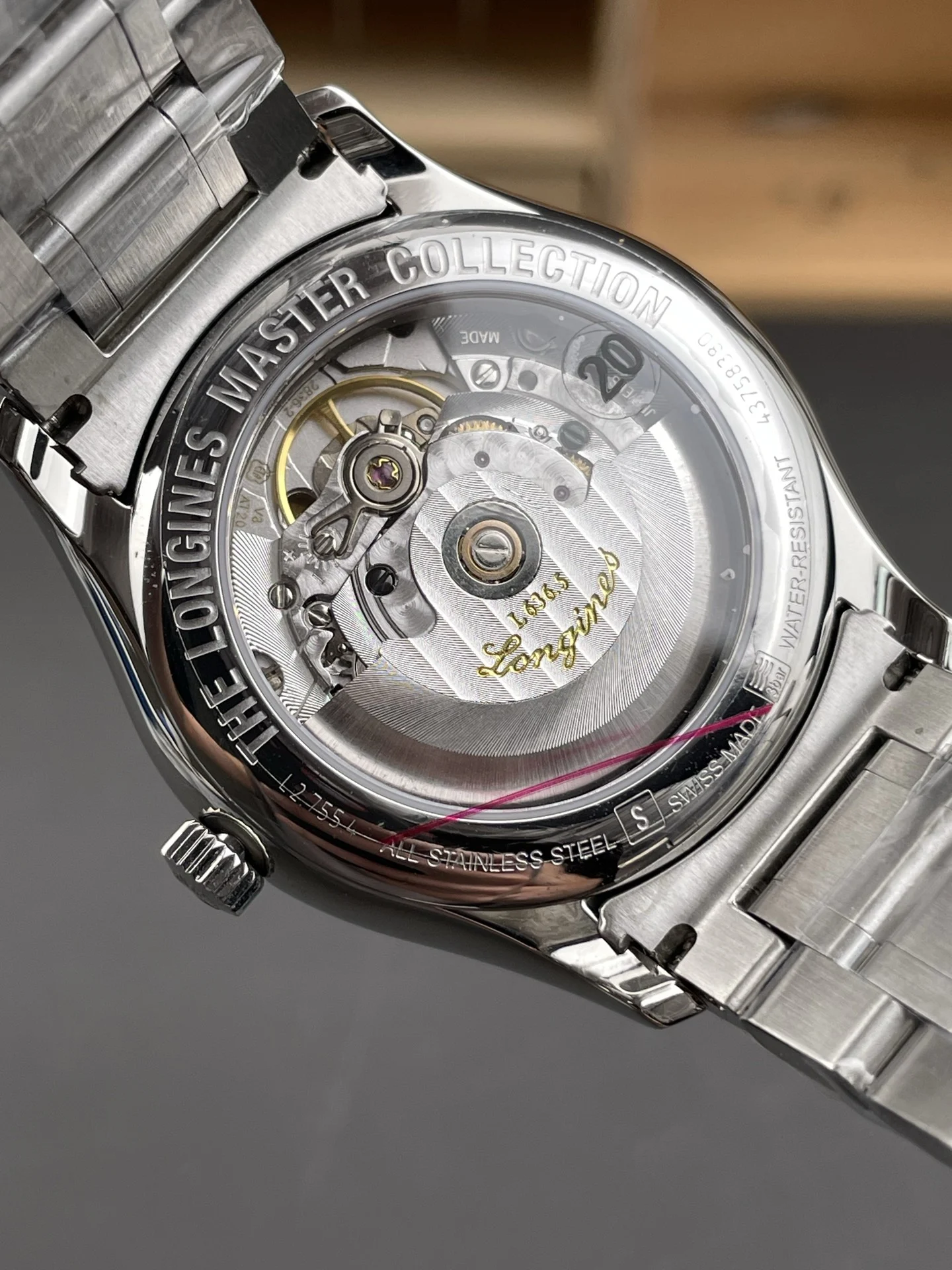 Longines Master Collection White Dial 40mm — photographed off the sweep