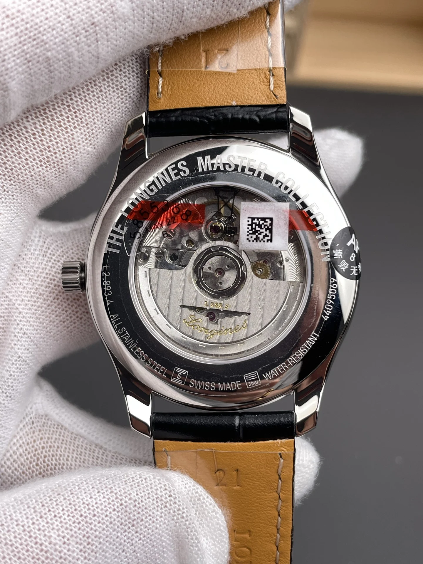 Longines Master Collection White Dial 42mm — photographed off the sweep