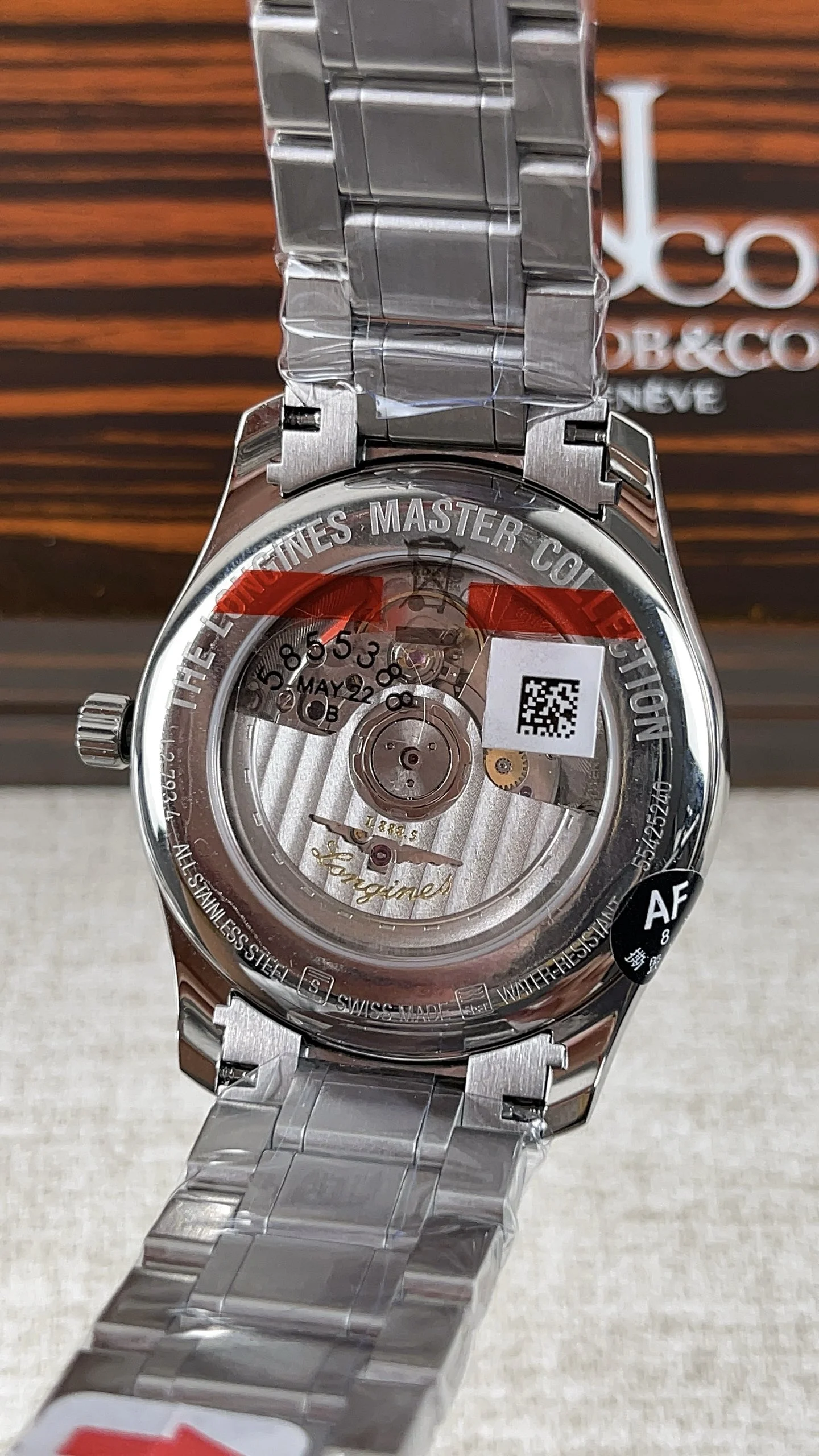 Longines Master Collection — photographed off the sweep