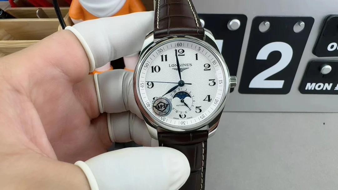 Longines Moon Phase — photographed off the sweep