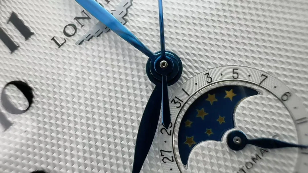 Longines Moon Phase — photographed off the sweep