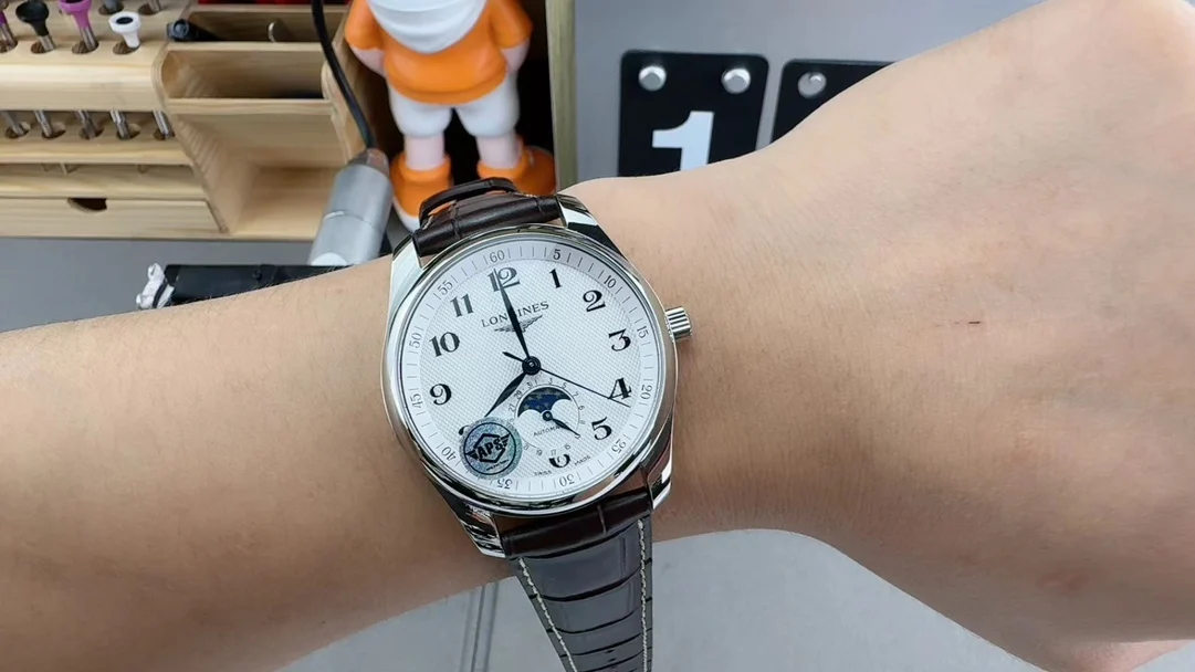 Longines Moon Phase — photographed off the sweep