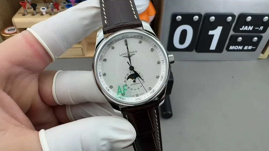 Longines Moon Phase White Dial