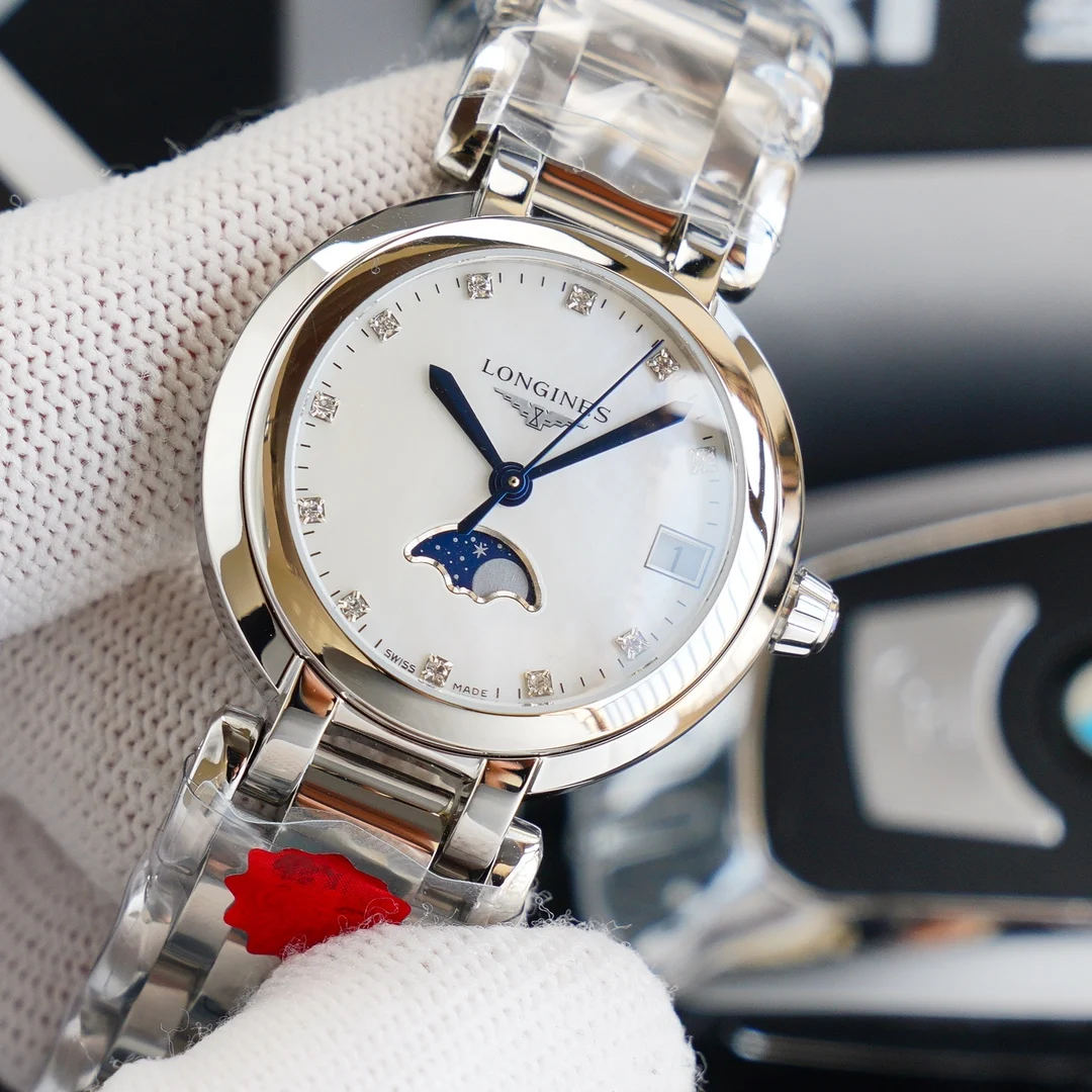 Longines Moonwatch — photographed off the sweep