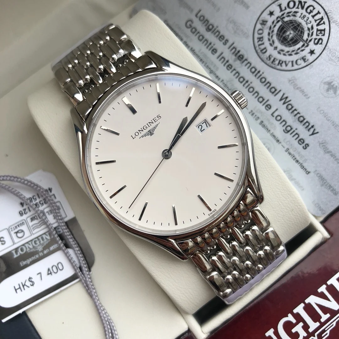 Longines Silver Dial — photographed off the sweep
