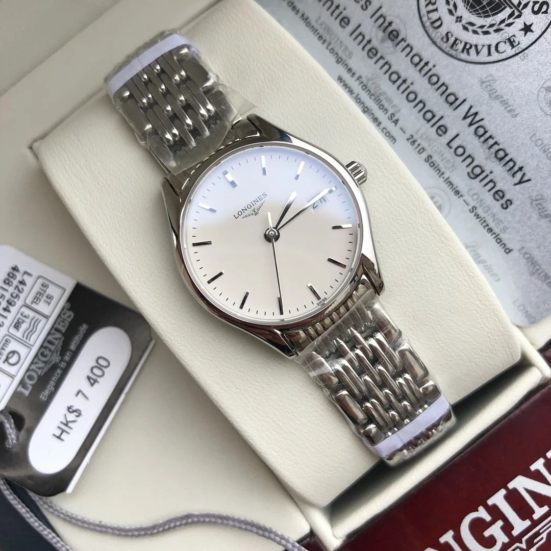 Longines Silver Dial — photographed off the sweep