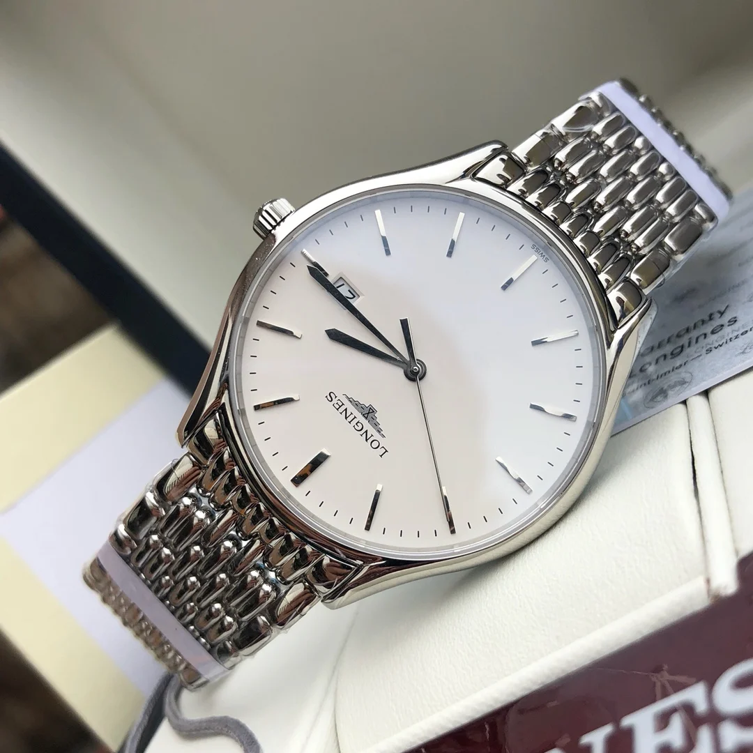 Longines Silver Dial — photographed off the sweep