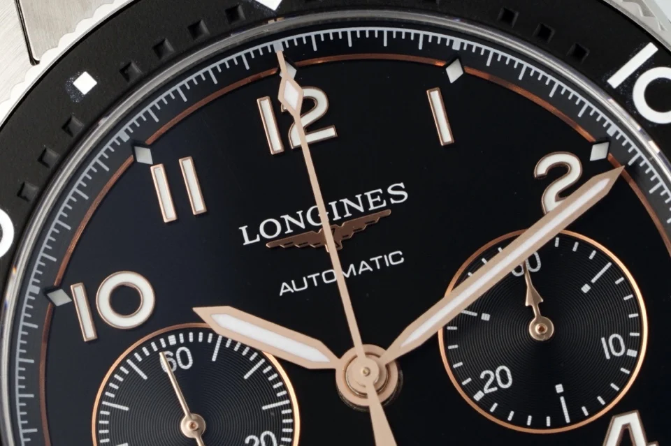 Longines Spirit 42mm — photographed off the sweep