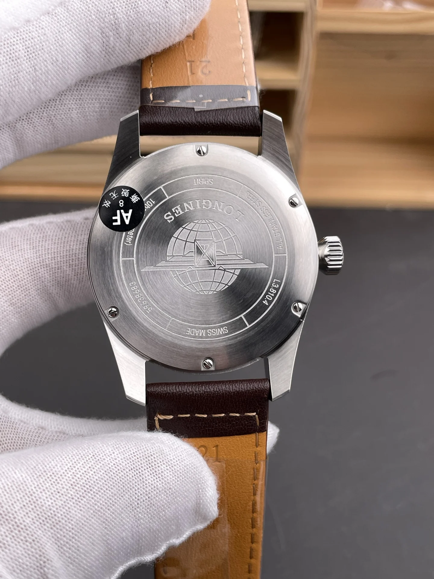 Longines Spirit Black Dial 40mm — photographed off the sweep