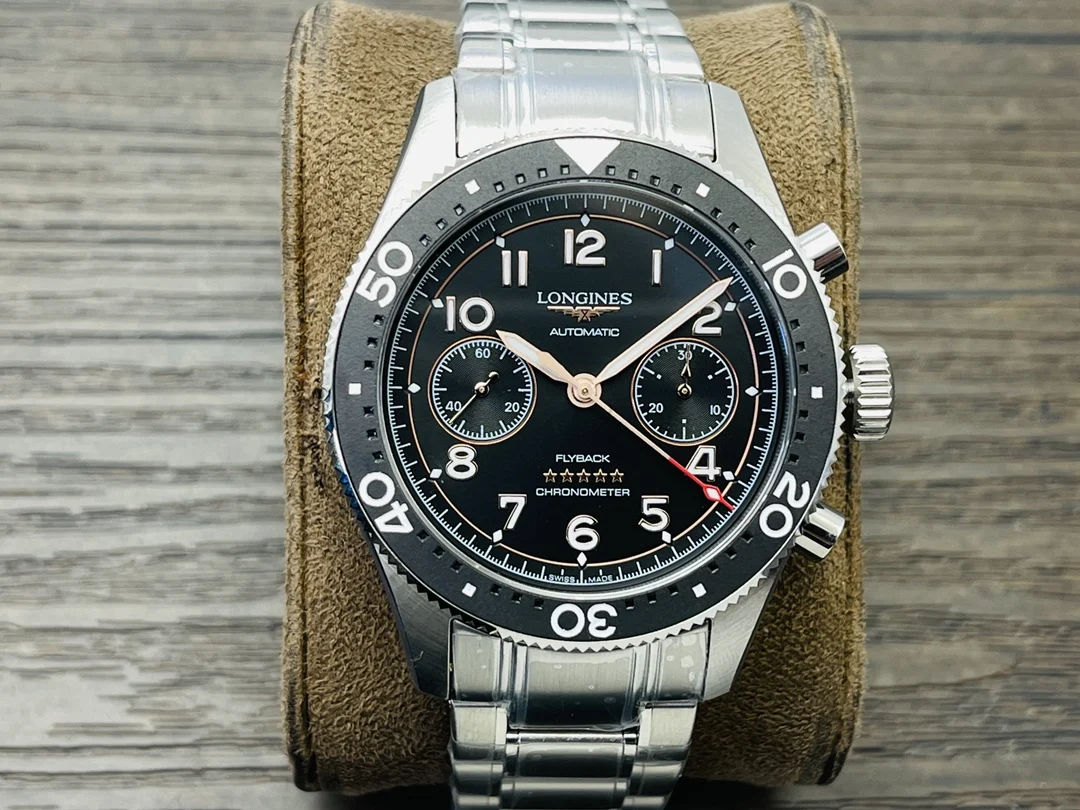 Longines Spirit Ceramic Blue Dial — photographed off the sweep