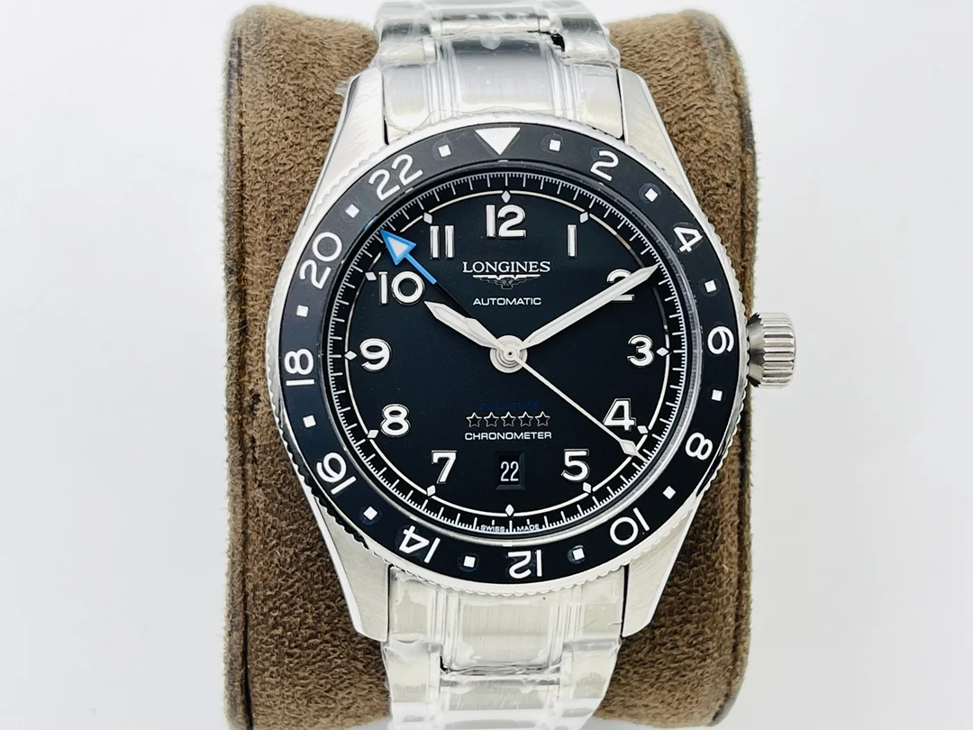 Longines Spirit Ceramic Green Dial 42mm — photographed off the sweep