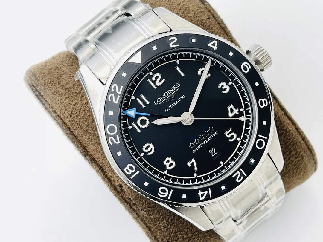 Longines Spirit Ceramic Green Dial 42mm — photographed off the sweep