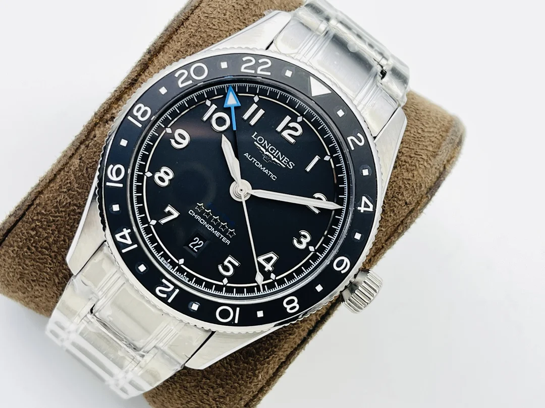 Longines Spirit Ceramic Green Dial 42mm — photographed off the sweep