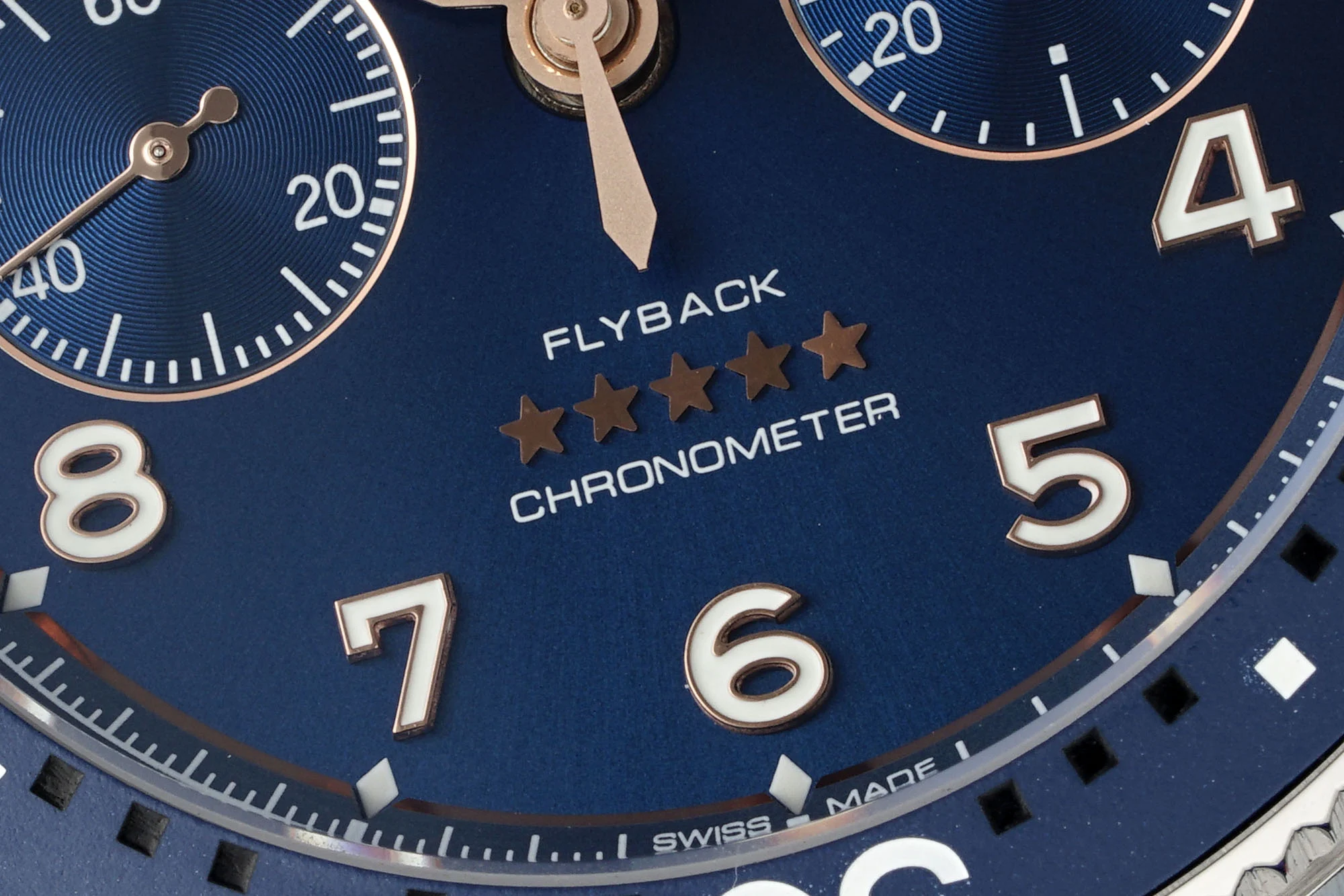 Longines Spirit Steel Blue Dial — photographed off the sweep