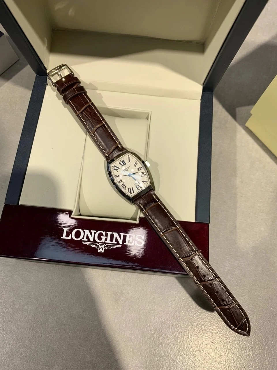 Longines Steel 30.6mm — photographed off the sweep