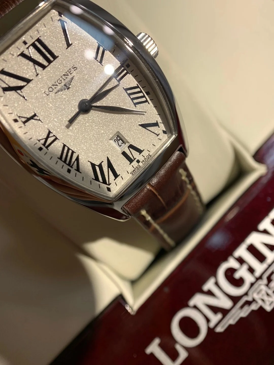 Longines Steel 30.6mm — photographed off the sweep